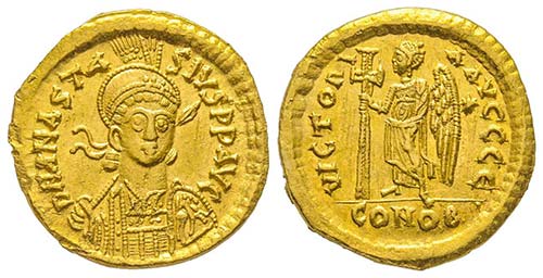 Anastasius 491-518
Solidus, ... 