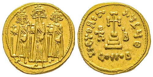 Heraclius 610-641
Solidus, ... 