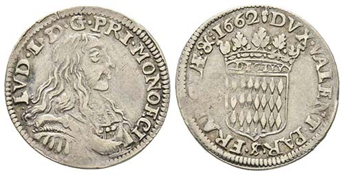 Monaco, Louis I 1662-1701 
1/12 ... 