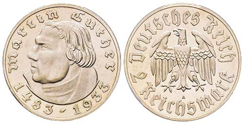 Third Reich 1933-45
2 Reichsmark, ... 