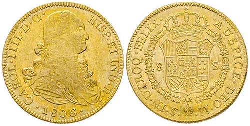 Bolivia, Carlos IV 1788-1808
8 ... 