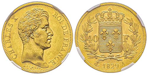 Charles X 1824-1830
40 Francs, ... 