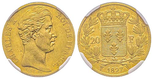 Charles X 1824-1830
20 Francs, ... 