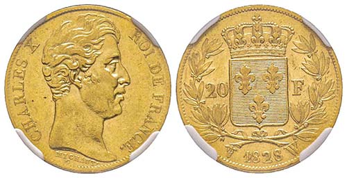 Charles X 1824-1830
20 Francs, ... 