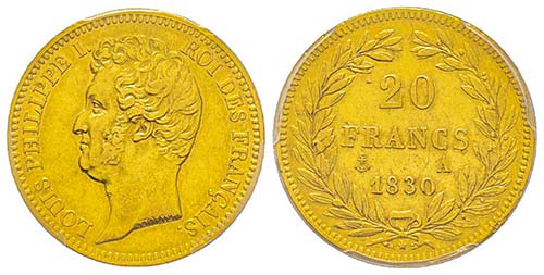 Louis Philippe 1830-1848
20 Francs ... 