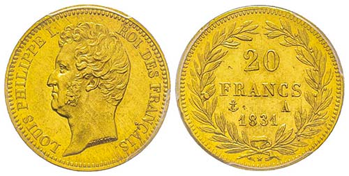 Louis Philippe 1830-1848
20 Francs ... 