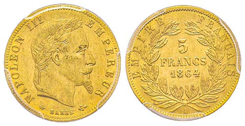 Second Empire 1852-1870
5 Francs ... 