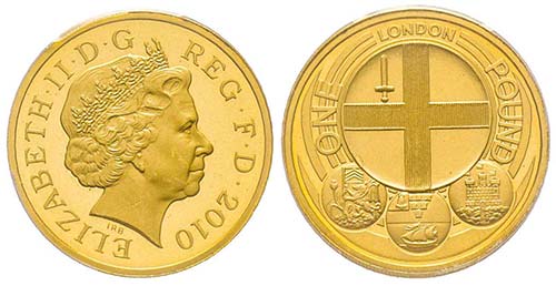 Elizabeth II 1952-
One Pound, 2010 ... 