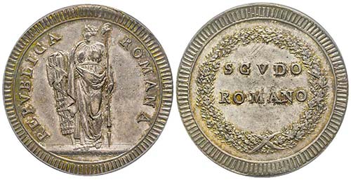 Repubblica Romana 1798-1799
Scudo, ... 