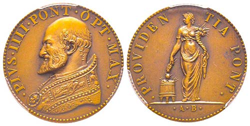 Pio IIII 1559-1565
Medaglia, ND, ... 