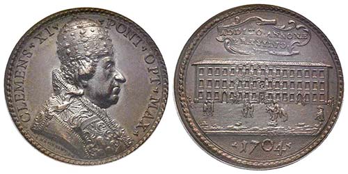 Clemente XI 1700-1721
Medaglia, ... 