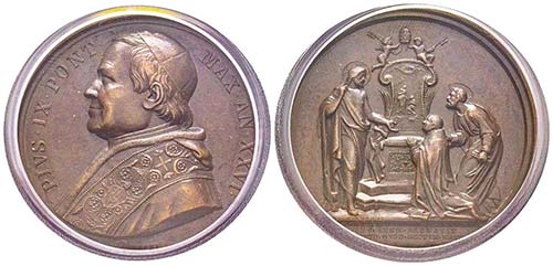 Pio IX 1846-1878
Medaglia, 1871, ... 