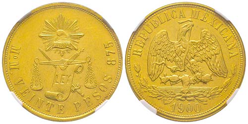 Mexico
République,
20 Pesos, ... 
