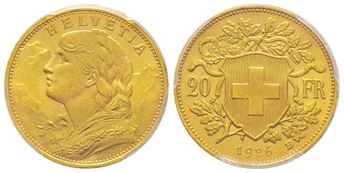 Switzerland
20 Francs, Bern, 1926 ... 
