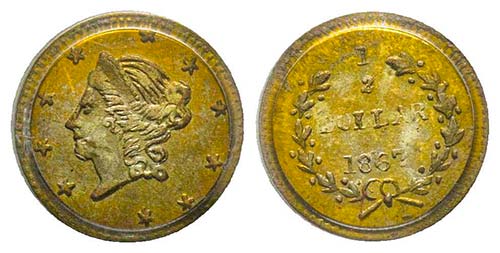 USA, 50 cents, Half Dollar, 1867, ... 