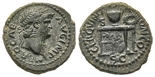 Nero 54-68 Semis, Rome, 64, AE ... 