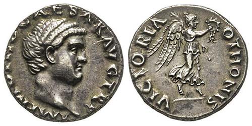 Otho 69 Denarius, Rome, AG 3.59 g. ... 