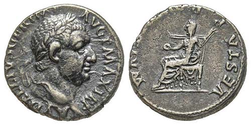 Vitellius 69 Denarius, Lugdunum, ... 