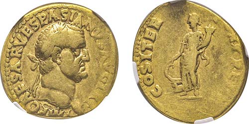 Vespasianus 69-79 Aureus, Tarraco, ... 