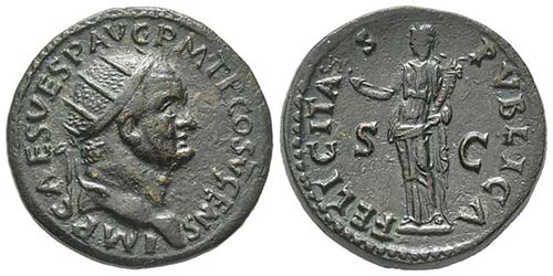 Vespasianus 69-79 Dupondius, Rome, ... 