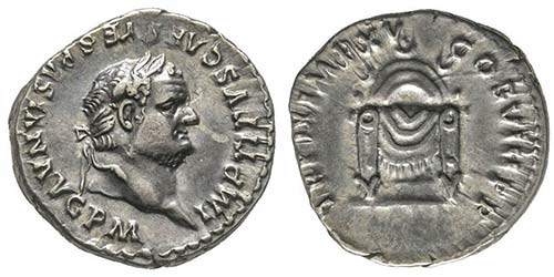 Titus 79-81 Denarius, Rome, 80-81, ... 