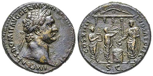 Domitianus 81-96 As, Rome, 88, AE ... 