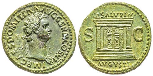 Domitianus 81-96 As, Rome, AE ... 