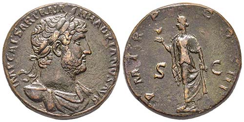 Hadrianus 117-138 Sestertius, ... 