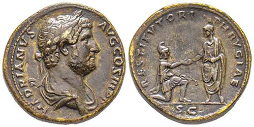 Hadrianus 117-138 Sestertius, ... 