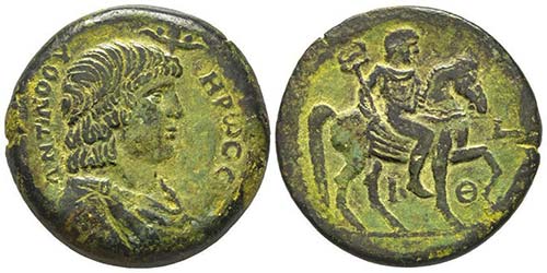 Hadrianus 117-138 Bronze Drachme, ... 