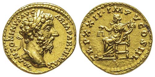 Marcus Aurelius 161-180  Aureus, ... 