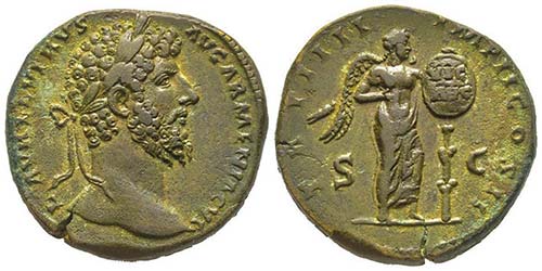 Lucius Verus 161-169  Sestertius, ... 
