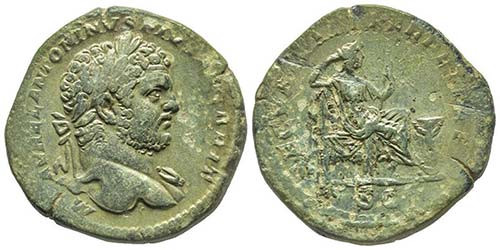 Caracalla 198-217 Sestertius, ... 