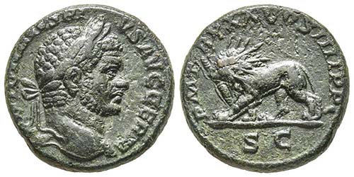Caracalla 198-217 As, Rome, 217, ... 
