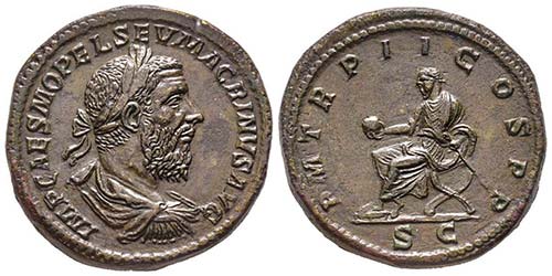Macrinus 217-218  Sestertius, ... 