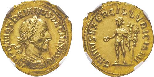 Trajanus Decius 249 - 251  Aureus, ... 
