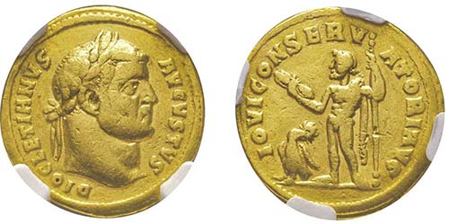 Diocletianus 284 - 286 Aureus, ... 