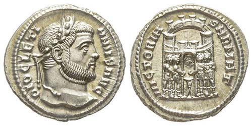 Diocletianus 284 - 286 Argenteus, ... 