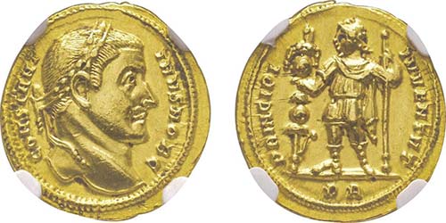 Constantinus I 306-337  Aureus, ... 