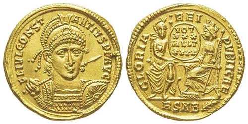 Constantius II 337-361 Solidus, ... 