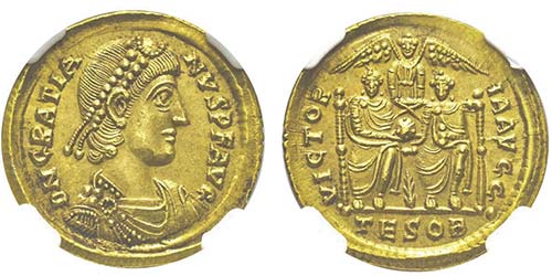 Gratianus 375-383  Solidus, ... 