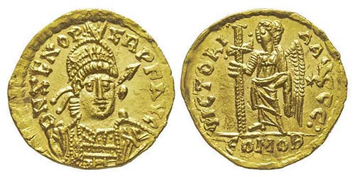 Odovacar 476-493 Solidus, Rome, ... 