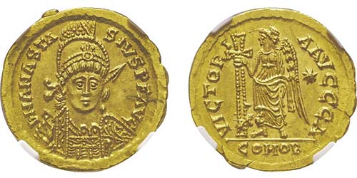 Solidus, Rome, 492-518, AU 4.43 g. ... 
