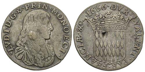 Monaco, Louis I 1662-1701  1/2 ... 