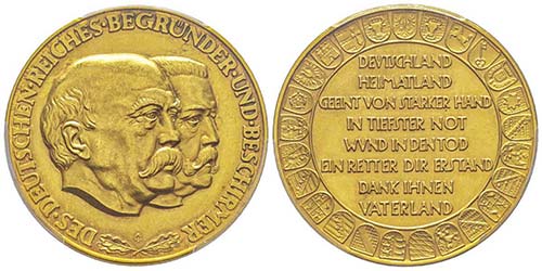 Médaille en or, Fürst. Otto von ... 