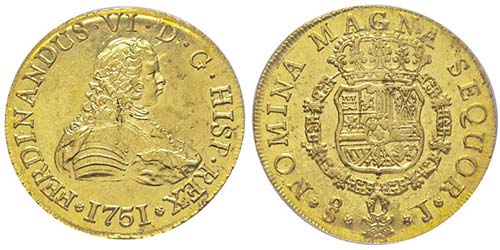 Chile Fernando VI 1746-1759  8 ... 