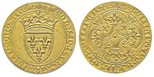 Charles VI 1380-1422 Écu d’or ... 