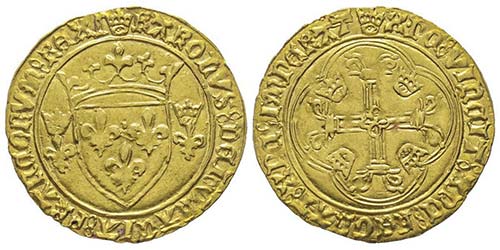 Charles VII 1422-1461 Écu dor à ... 