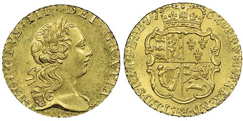 George III 1760-1820 
1/4 Guinea, ... 