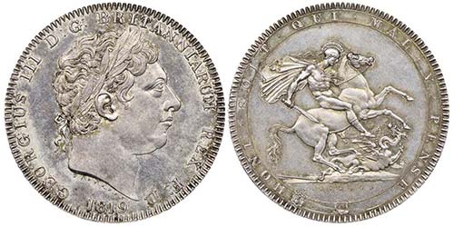 George III 1760-1820 
Crown, 1819, ... 